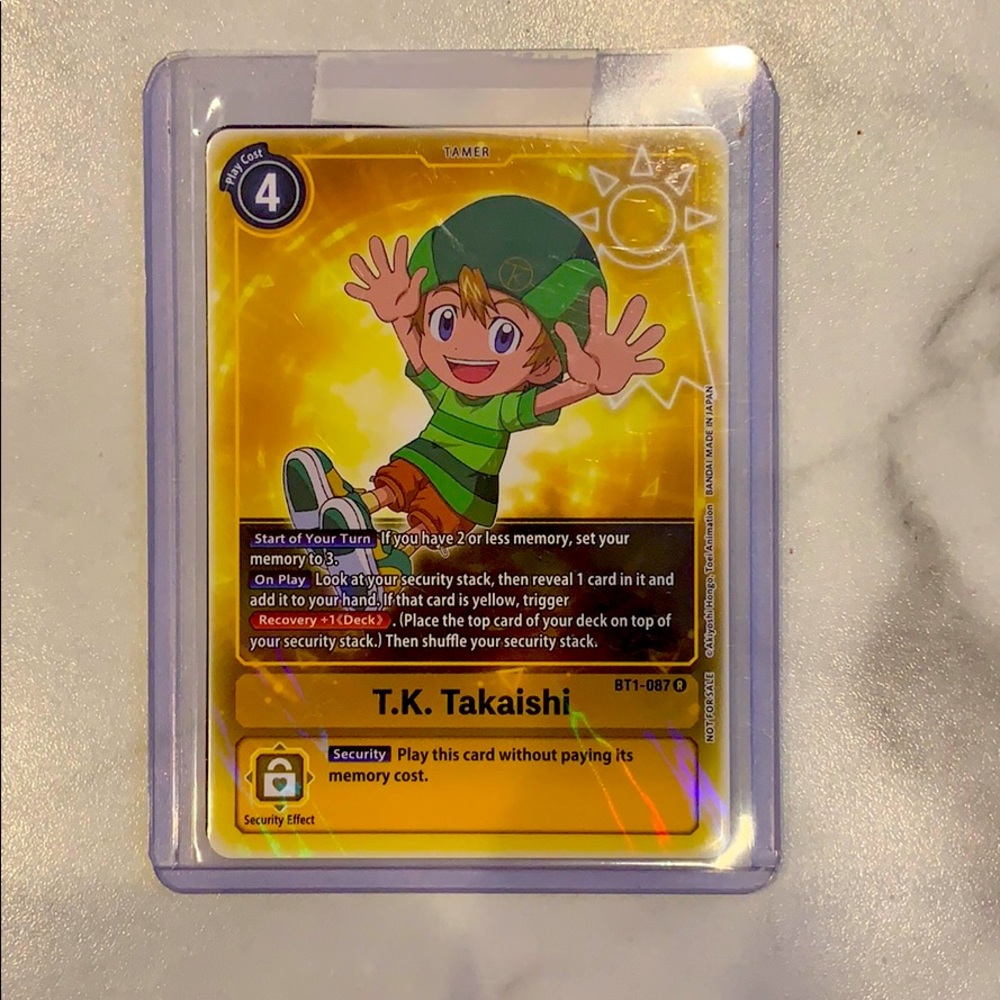DIGIMON CARD GAME T.K. TAKAISHI (TAMER YELLOW)